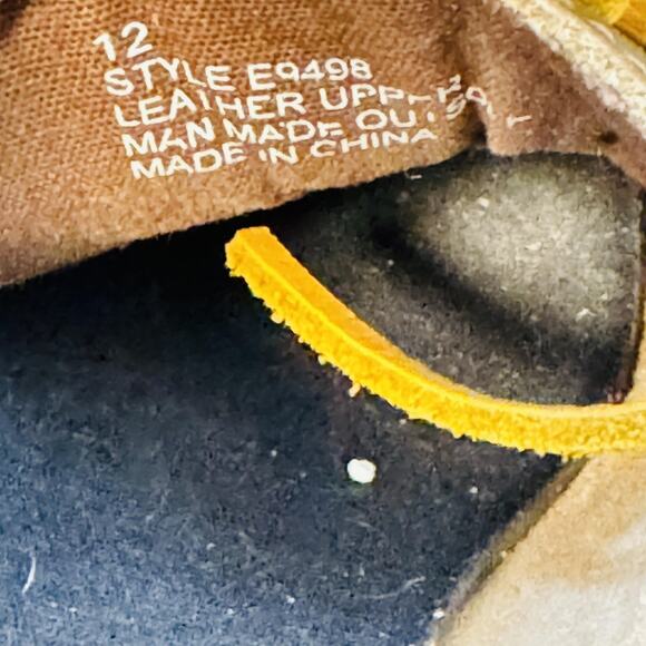 J Crew Shoes Mens 12 Brown Leather Boat Moc Toe Lace Up Slip On Casual Classic - Picture 9 of 10